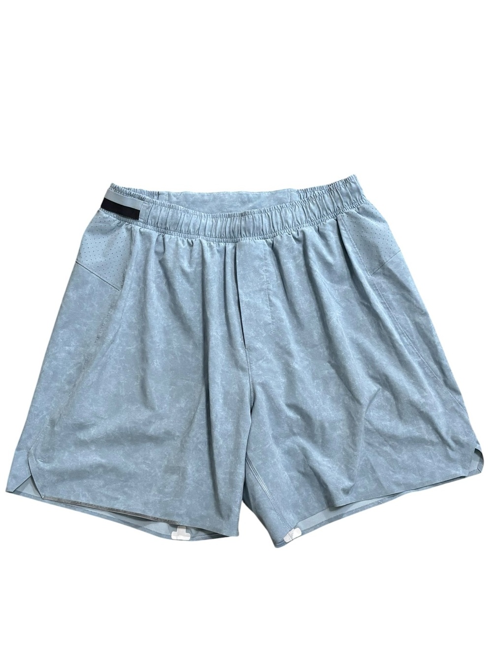 Lululemon Surge Short Liner 6" Heather Chambray Blue Mineral Size Medium
